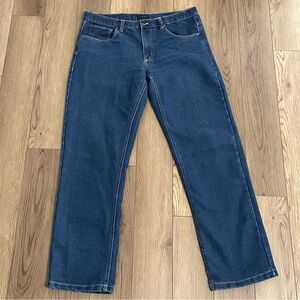 Image Denim Blue Jeans Straight‎ Leg